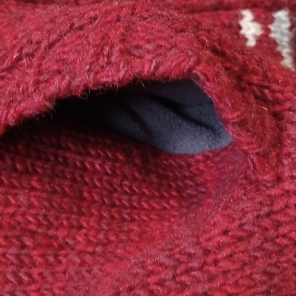 Laundromat Women's Fleece Lined Full Zip Wool Hoodie Sweater Size L - Picture 5 of 8